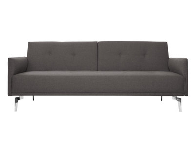 Canap&eacute; convertible design 3 places gris clair ELIN
