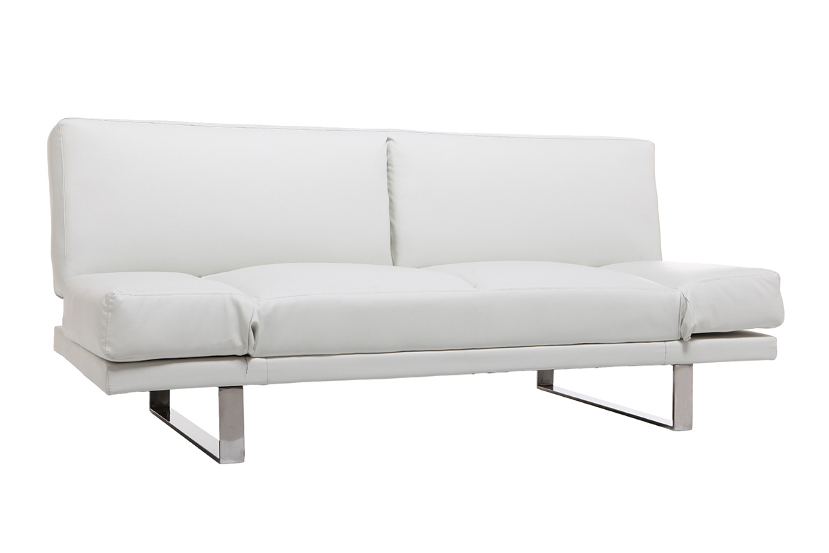Canap� convertible design blanc ATLANTA