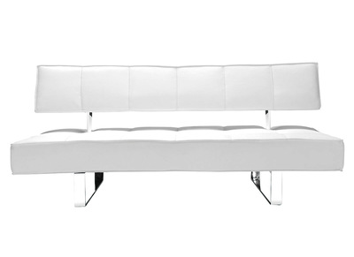 Canap&eacute; convertible design blanc BROADWAY