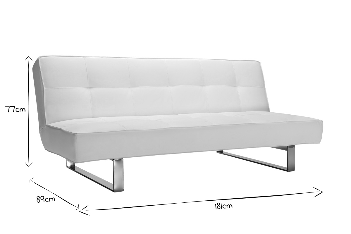 Canap convertible design blanc CHARLESTON