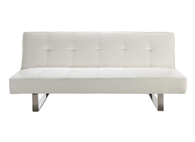 Canap&eacute; convertible design blanc CHARLESTON
