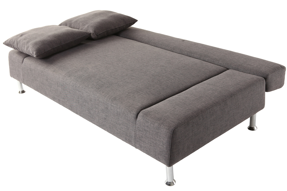 Canap� convertible design gris 3 places MILANO