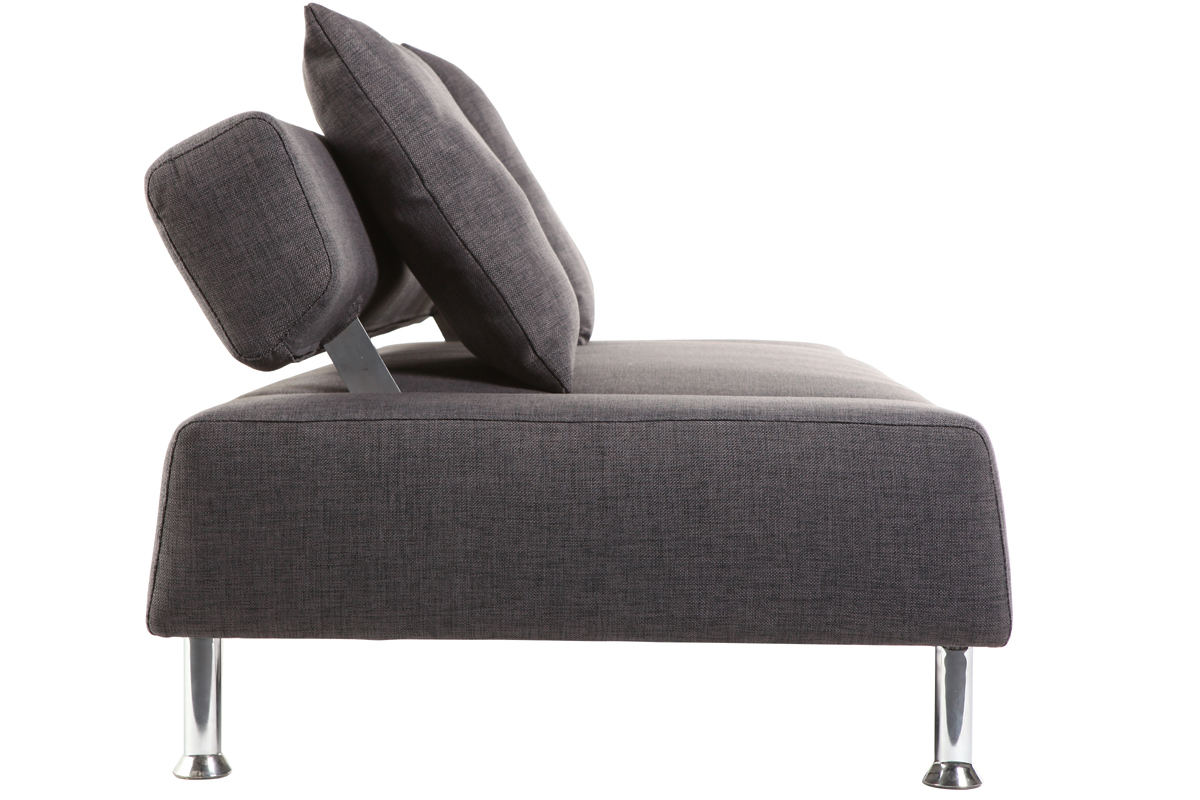 Canap� convertible design gris 3 places MILANO