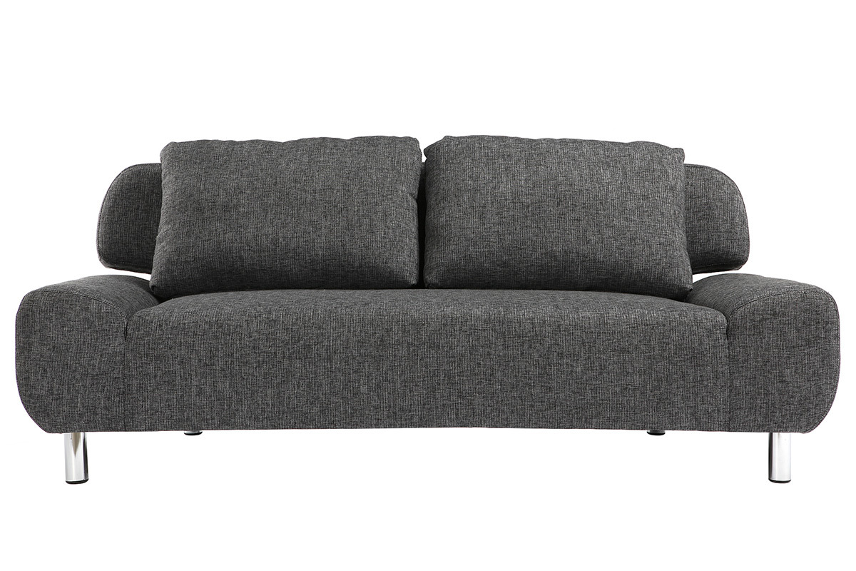 Canap� convertible design gris charbon TULSA