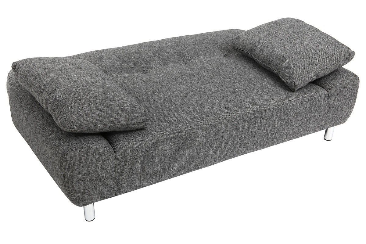 Canap� convertible design gris charbon TULSA