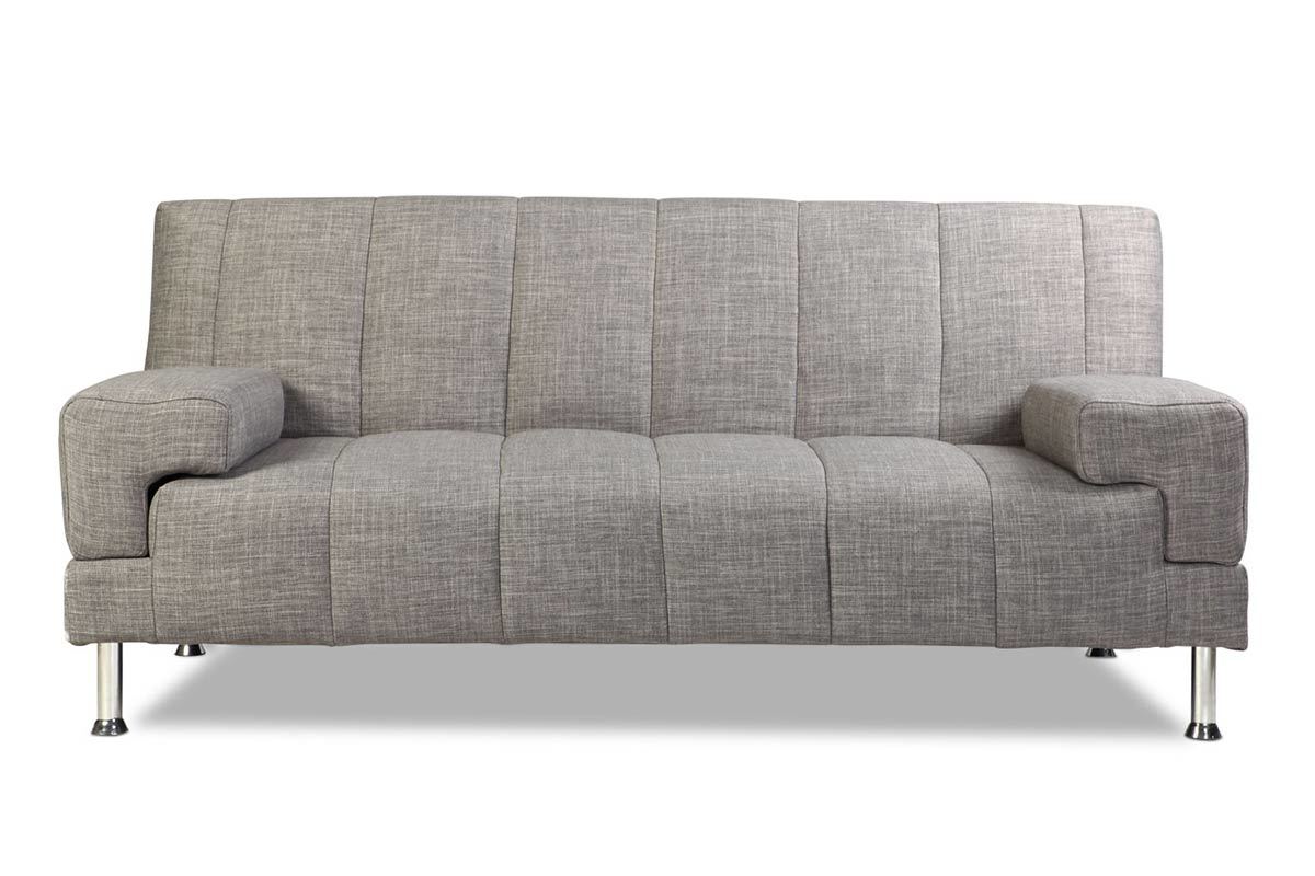 Canap convertible design gris DENVER