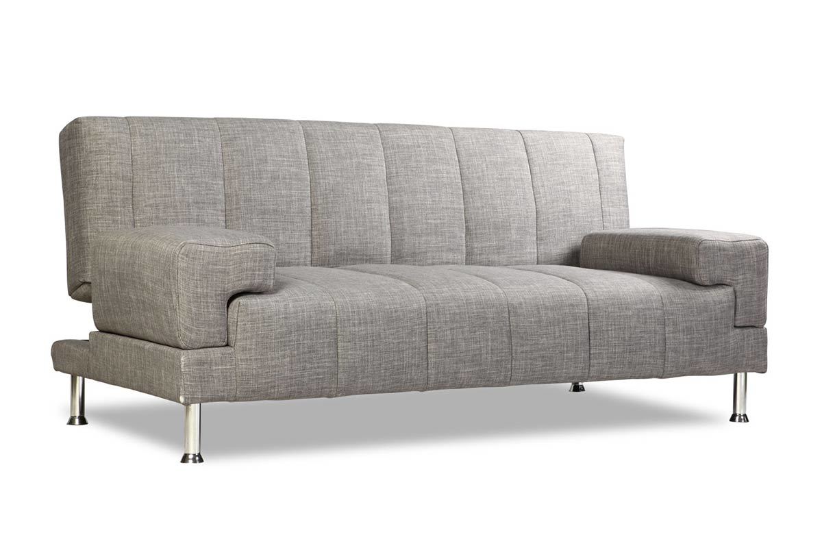Canap convertible design gris DENVER