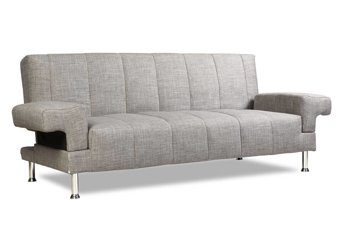 Canap convertible design gris DENVER