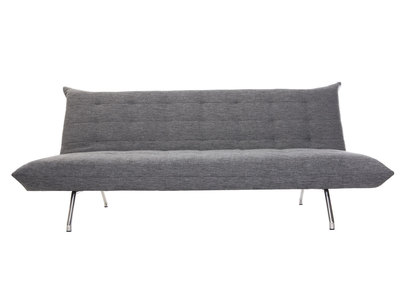 Canap&eacute; convertible design gris fonc&eacute; OVE