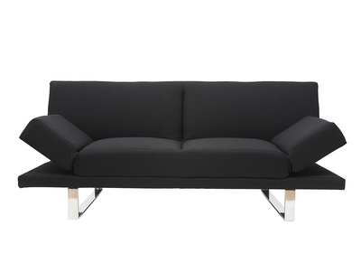 Canap&eacute; convertible design noir ATLANTA