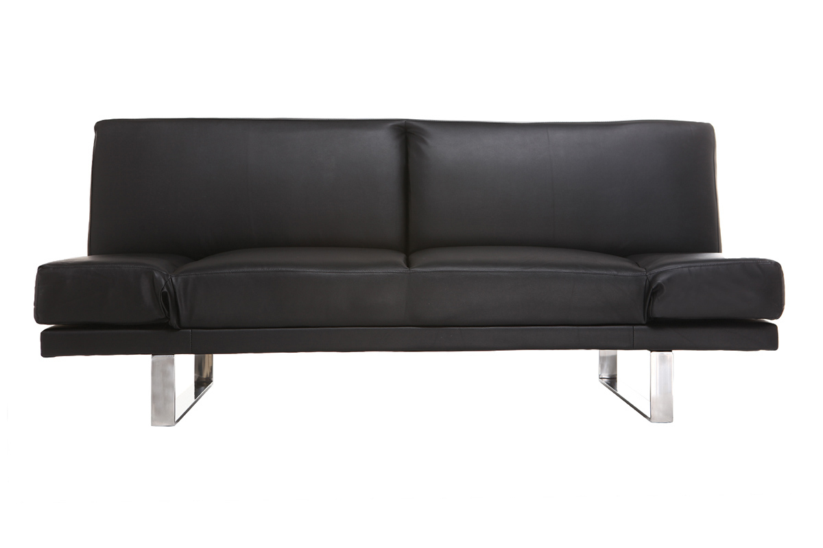 Canap� convertible design noir ATLANTA