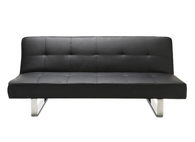 Canap&eacute; convertible design noir CHARLESTON