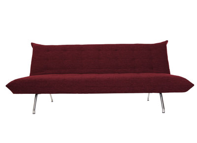 Canap&eacute; convertible design rouge OVE