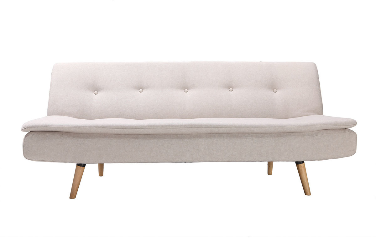 Canap� convertible design scandinave 3 places beige SENSO