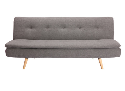 Canap&eacute; convertible design scandinave 3 places gris fonc&eacute; SENSO