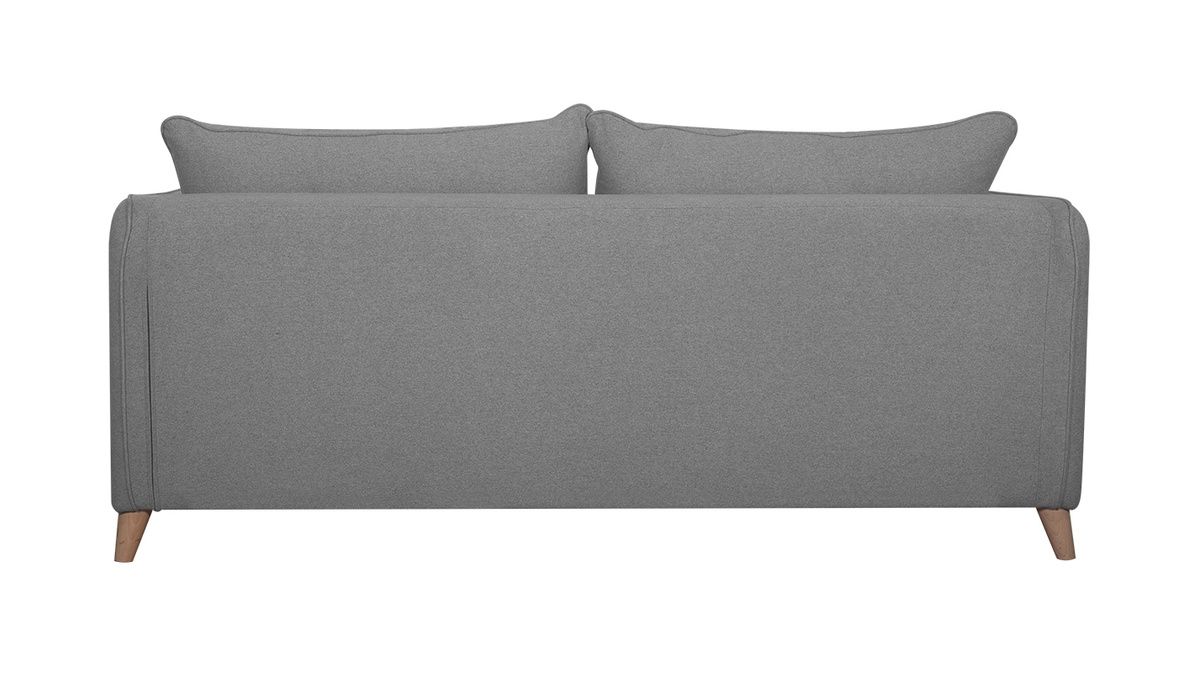 Canap convertible scandinave 3 places gris clair GUILTY