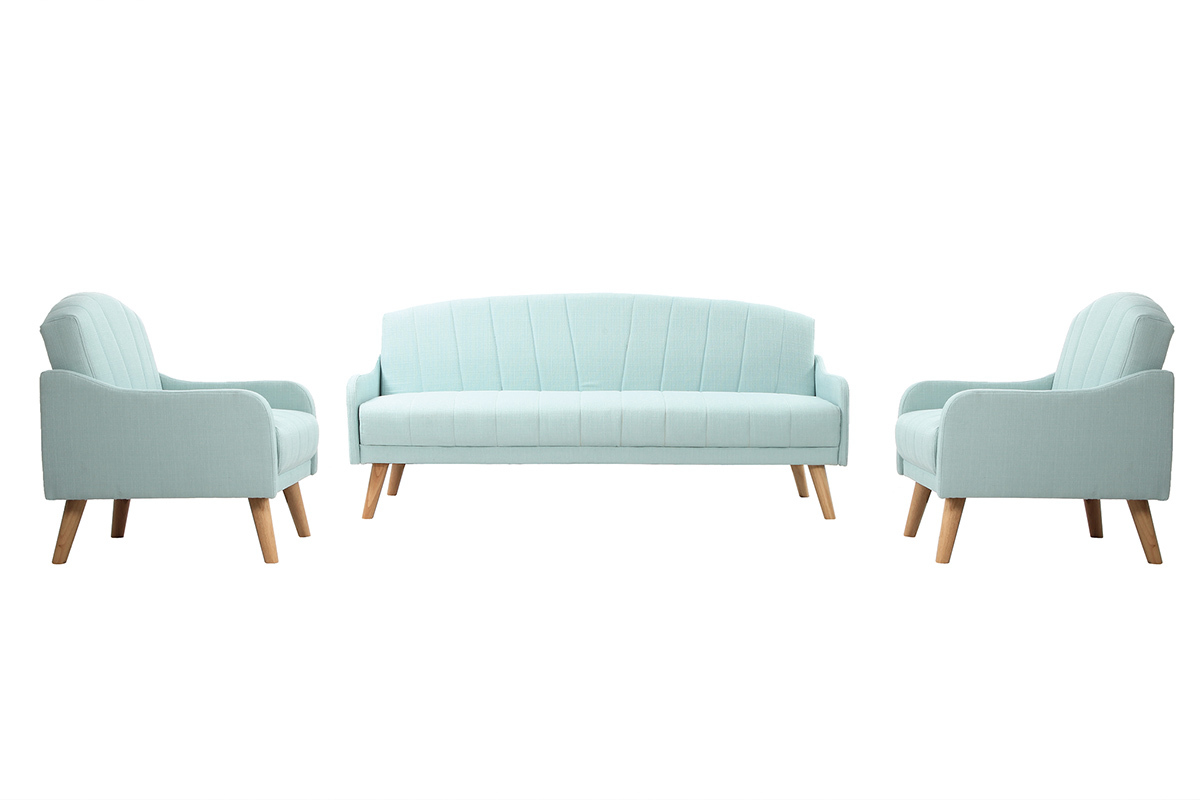 Canap� convertible scandinave 3 places menthe � l'eau ARYA