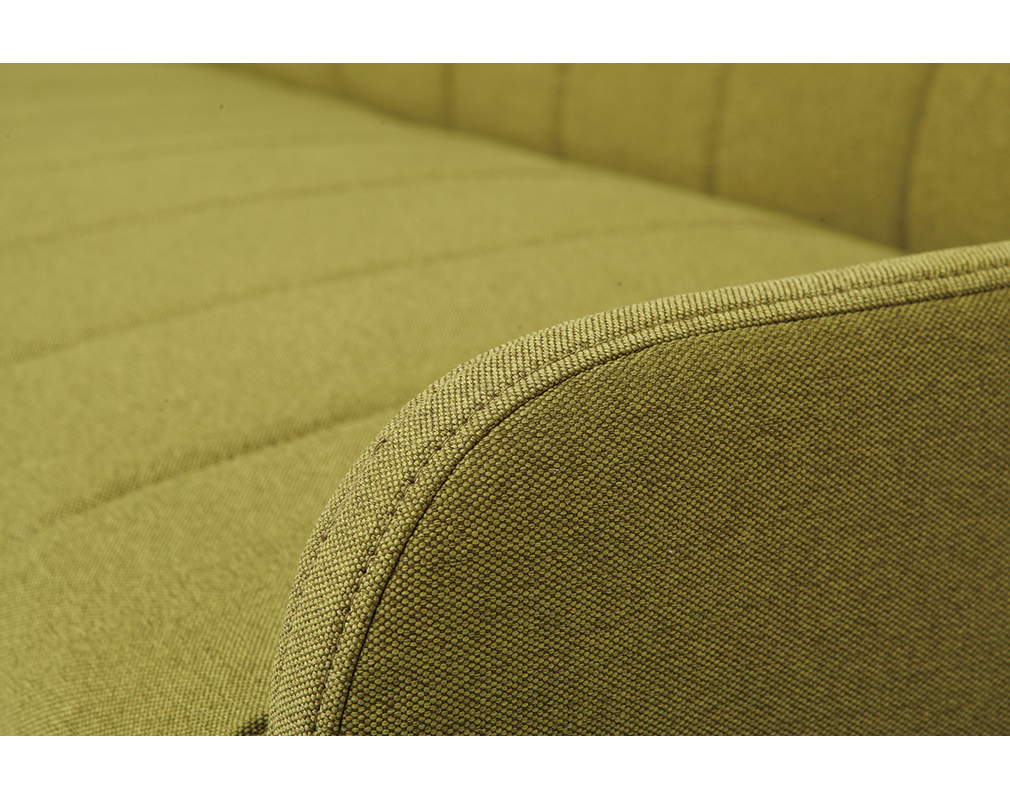 Canapé convertible vintage 3 places vert ARYA - Droite Canapé convertible vintage 3 places vert ARYA