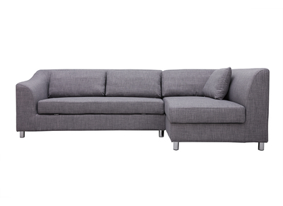 Canap&eacute; d'angle convertible gris (angle droit) MIAMI