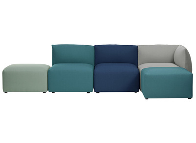 Canap&eacute; d'angle design modulable multicolore 4 places MODULO