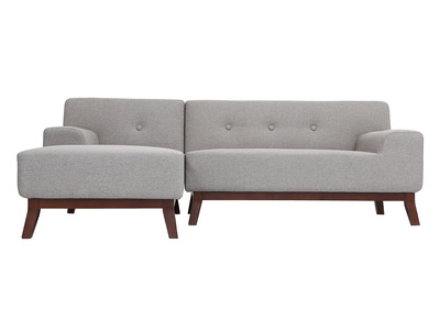 Canap&eacute; d'angle design VILA gris