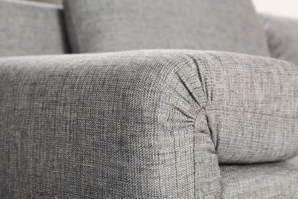 Canap� d'angle gauche convertible gris CHICAGO