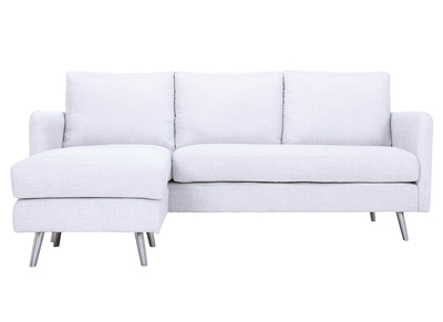 Canap&eacute; d'angle r&eacute;versible design 3 places gris bleut&eacute; BART