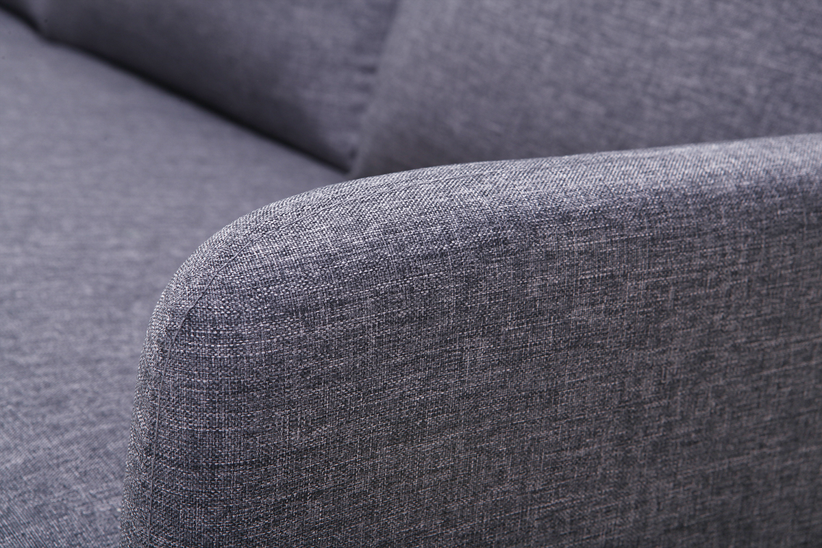 Canap� d'angle r�versible design 3 places gris fonc� BART