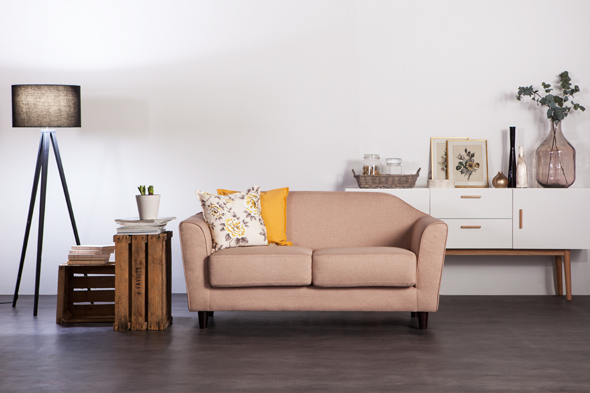 Canap� design 2 places beige SOVHA