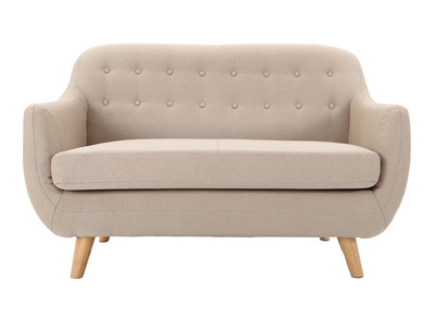 Canap&eacute; design 2 places beige YNOK