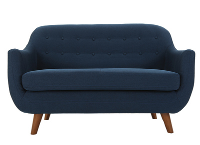 Canap&eacute; design 2 places bleu YNOK