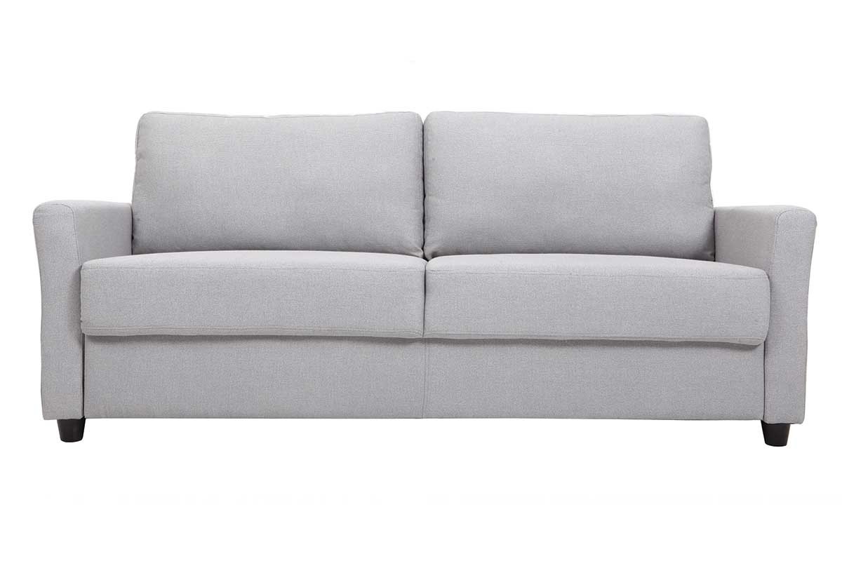 Canap� design 2 places et coffre - tissu et bois d'h�v�a - ELYOT