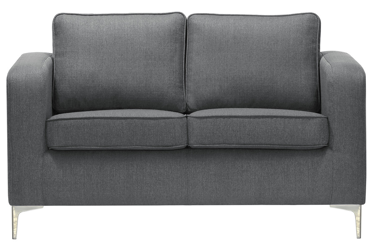 Canap� design 2 places gris clair HARRY