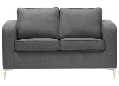 Canap&eacute; design 2 places gris clair HARRY