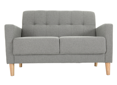 Canap&eacute; design 2 places gris MOON