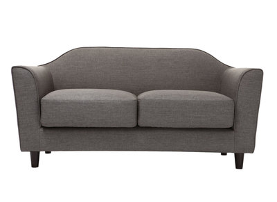 Canap&eacute; design 2 places gris SOVHA