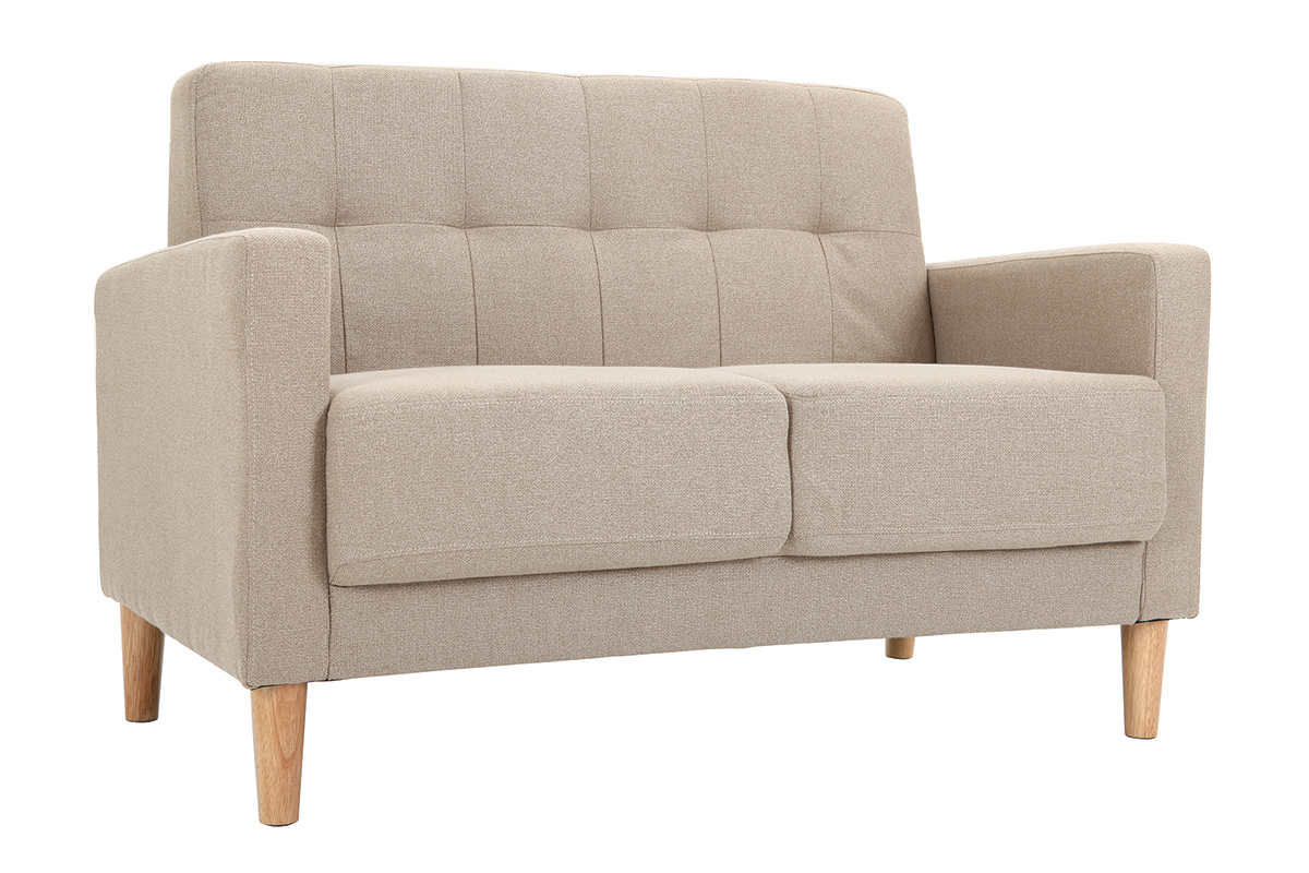 Canap� design 2 places naturel MOON