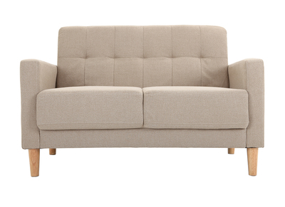 Canap&eacute; design 2 places naturel MOON