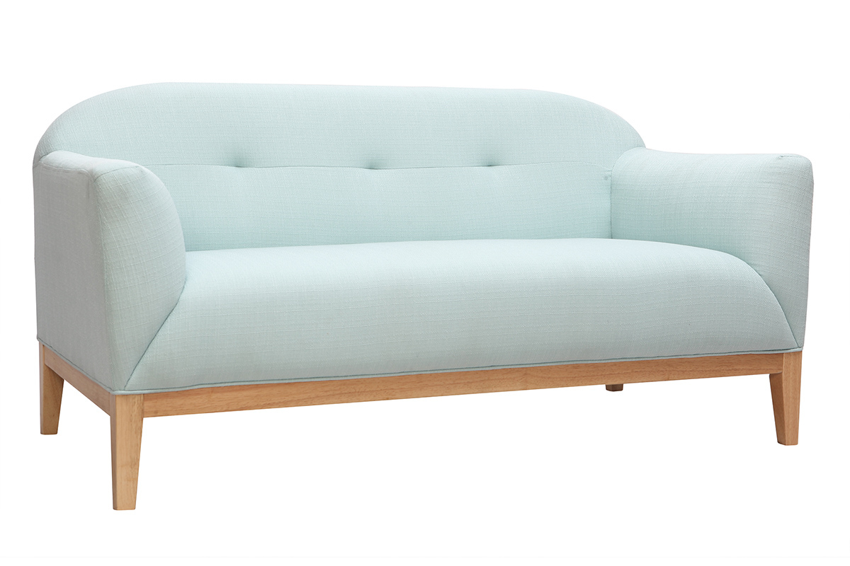 Canap� design 2 places vert menthe � l'eau MARY