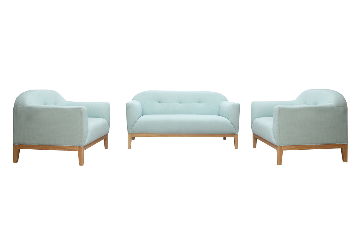 Canap� design 2 places vert menthe � l'eau MARY