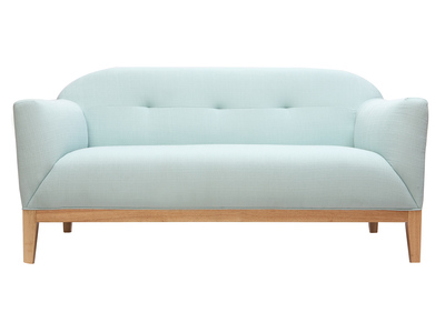 Canap&eacute; design 2 places vert menthe &agrave; l'eau MARY