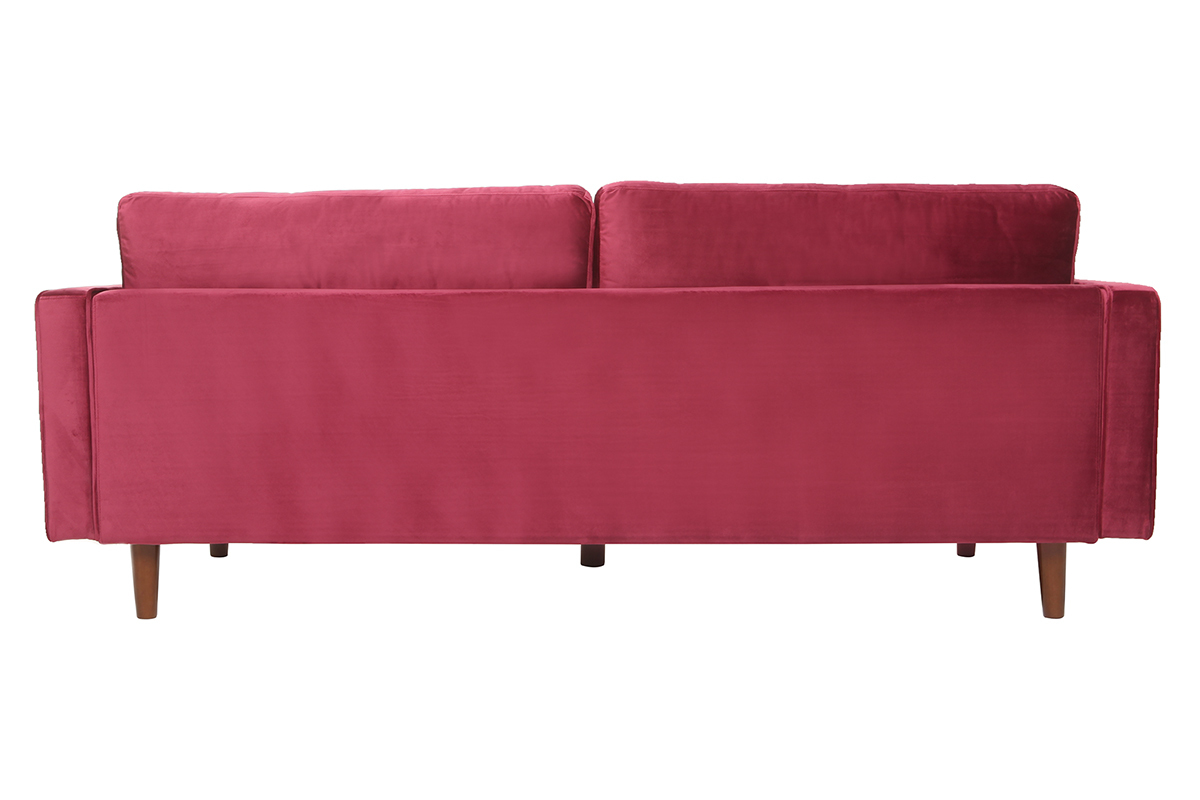 Canap� design 3-4 places velours burgundy IMPERIAL