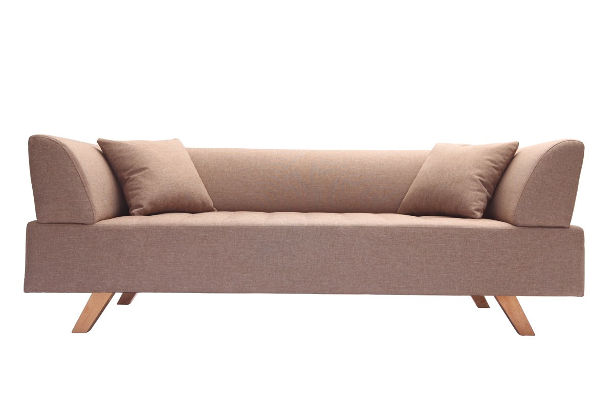 Canap� design 3 places beige ARTIC