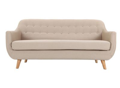Canap&eacute; design 3 places beige YNOK