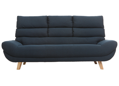 Canap&eacute; design 3 places bleu NORDIK