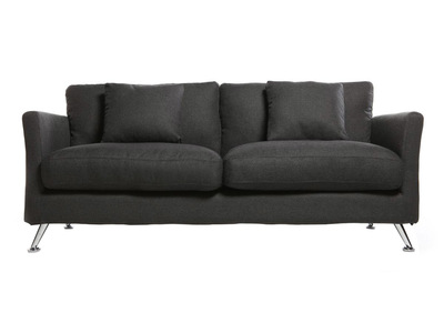 Canap&eacute; design 3 places design gris VOLUPT