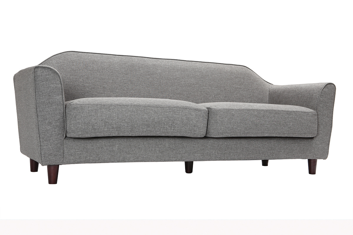 Canap� design 3 places en tissu gris SOVHA