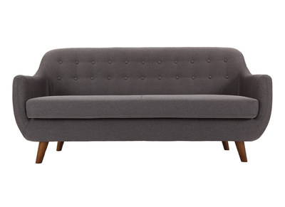 Canap&eacute; design 3 places gris anthracite YNOK