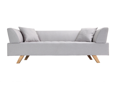 Canap&eacute; design 3 places gris ARTIC