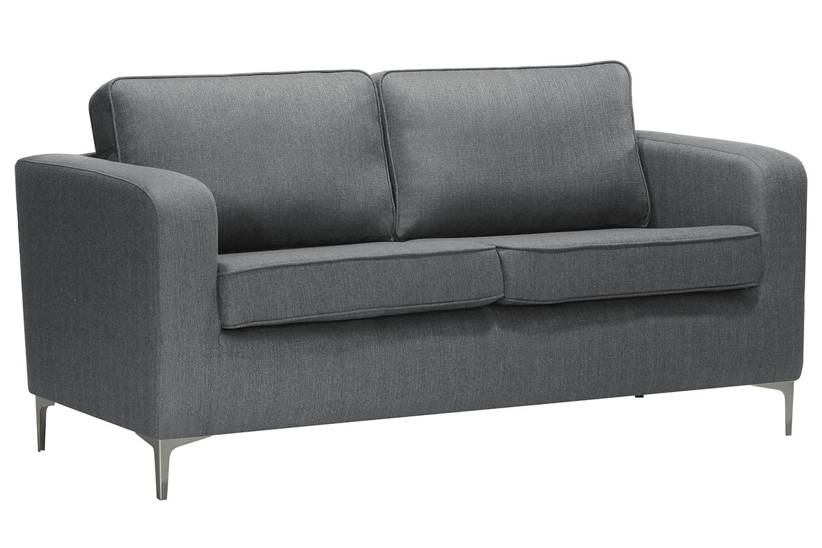 Canap� design 3 places gris clair HARRY